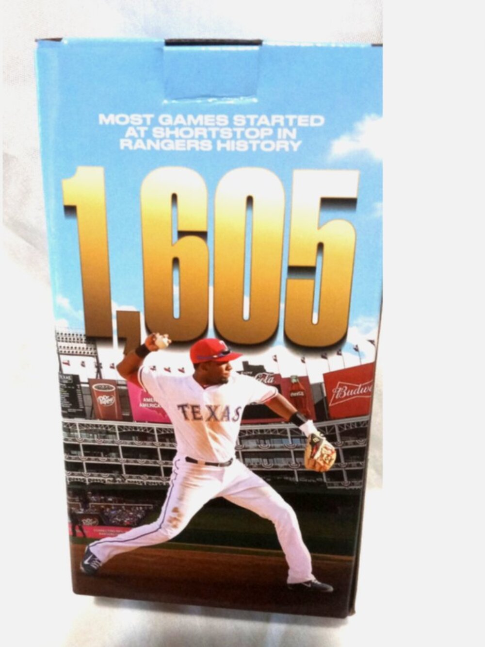 Elvis Andrus Texas Rangers Bobblehead SGA Retirement Game Games Career Tribute